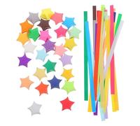 COHEALI 1030 Piezas Tiras de Papel para Hacer Estrellas de Origami Fáciles de Plegar Diseño Colorido, Ideales para Manualidades DIY y Decoración de Fiestas