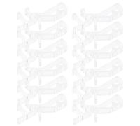 COHEALI 12 Clips de Cenefa Ocultos Transparentes 1-7/8 Pulgadas Acrílico Ligero para Persianas Verticales Accesorios de Cortinas sin Taladro Pack 12 Piezas para Hogar y Cocina