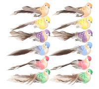 COHEALI 12 Piezas Gorrión de Imitación Plumas y Espuma, 14cm