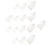 COHEALI 15 Bolsas Exprimibles para Loción de Viaje, Reutilizables y Rellenables, Capacidad de 30 Ml (forma Especial), 50 Ml y 100 Ml, Autoportantes Boquilla para Líquidos y Cosméticos