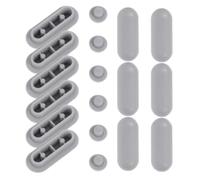 COHEALI 18 Piezas Kit de Parachoques Antideslizantes para Asiento de Inodoro Material Ldpe y Eva, Accesorios Versátiles para Uso Hogar y Lugares Públicos
