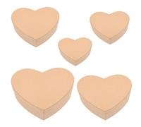 COHEALI 2 Juegos Embalaje De Caja De Creativa. Cajas Almacenaje Cajas De Almacenaje Candy Box Mini Recipientes Para Pasteles Dulces De Papel Kraft Contenedor De Dulces 5 Piezas * 2