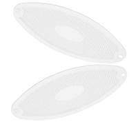 COHEALI 2 Pantallas Ovaladas Mejora el Confort en Cocina y Hogar de Plástico Diseño Elegante Chino, Fácil Instalación para Lámpara de Campana Extractora
