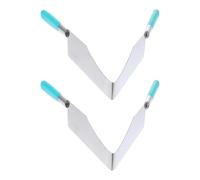 COHEALI 2 Piezas Acero Inoxidable Pinzas para Pasteles Ancho Ajustable | Mango Ergonómico de Pp, Diseño Ligero y Ahorro de Esfuerzo, para Desayuno y Merienda Color Aleatorio