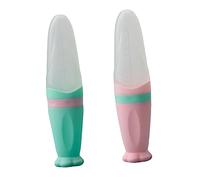 COHEALI 2 Piezas Comedero Bebe Alimentador De Silicona Cucharas De Silicona Bebe Led Botella De De Comida Infantil Biberón Recién Nacido Gel De Sílice Avena Cuchara De Pasta De Arroz