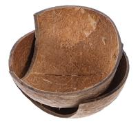 COHEALI 2 Piezas Escondite para Reptiles y Mascotas Pequeñas, Cueva Decorativa de Cáscara Natural de Fruto Tropical, Refugio Interior para Terrarios, Adecuado para Geckos, Lagartijas