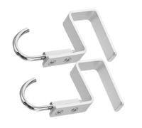 COHEALI 2 Piezas Gancho de Aleación de Aluminio Plata | Mesa de 1,8 a 1,9cm, Almacenamiento Seguro, Colgado Fácil, Uso Escolar y Bolso