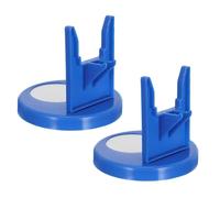 COHEALI 2 Piezas Soporte de Pegamento Caliente Azul de Plástico Compacto y Antideslizante para Taller y Bricolaje en Casa, Base Resistente al Calor