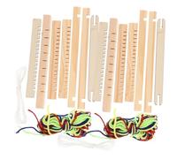 COHEALI 2 piezas Telar Pequeño de Madera Herramienta DIY para Tejer Manual Máquina Educativa para Desarrollo Intelectual y Creatividad Artesanal