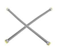 COHEALI 2 piezas Unidades de Manguera Corrugada de Acero Inoxidable Flexible y Resistente para Calentador de Agua Conexión de Alta Durabilidad para Sistemas de Filtros y Color Aleatorio