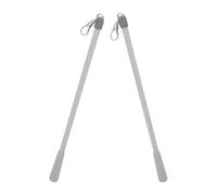COHEALI 2 Piezas Varilla para Cortinas de 12 Pulgadas con Ganchos y Soporte, Fibra de Vidrio Resistente, Fácil de Operar, Adecuado para Oficina y Hogar Minimalista