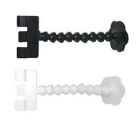 COHEALI 2 Piezas Varilla Selfie para Mascotas, Clip para Teléfono, Ángulo Ajustable, Clip para Golosina o Juguete, PVC, Blanco y Negro, para Perros y Gatos