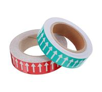 COHEALI 2 Rollos de Pegatinas Material Poliestireno de Flechas Direccionales Autoadhesivas Mejora la Seguridad Laboral y Guía Visual Eficaz para Tuberías