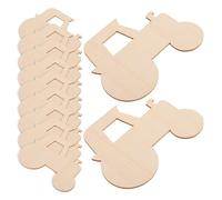 COHEALI 20 Piezas de Virutas de Madera sin Terminar de 80x60mm Rodajas de Madera para Manualidades DIY Fichas de Grafiti para Decoración y Proyectos Creativos Infantiles