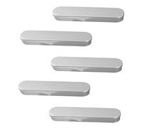 COHEALI 20 Piezas Estuche de hojalata Estuche boligrafos Estuche para rotuladores Cajas Estuche para Envolver bolígrafos Caso Estuches para bolígrafos para Adultos Estuche Escolar Silver