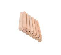 COHEALI 20 piezas Varillas de Madera Maciza de Haya Pzs Bastones Redondos Resistentes para Manualidades Modelismo Bricolaje y Decoración Hogar