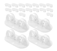 COHEALI 20 Unidades Ruedas Giratorias Movilidad Flexible y Autoadhesivas Mini Ruedas Abs de Color Claro Alta Resistencia al Desgaste Muebles y Cajas de Almacenamiento para Mudanzas y Orden