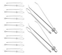 COHEALI 20 Unidades Tirador de Cordón de Metal Duradero Fijación para Abrazaderas Elásticas, Herramienta Cómoda para Extracción de Cuerdas en Reparaciones de Ropa