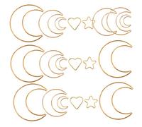 COHEALI 20piezas Metal Macrame Para Atrapar Sueños Aros Para Manualidades Accesorios Creativos