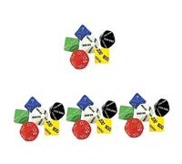 COHEALI 24 Piezas Dados De Valor Posicional Dados De Juego De Acrílico Juegos De Mesa Dados Accesorios De Dados Para Juegos De Rol Dados Numerados El Plastico Clásico Amantes Dados Grandes