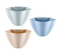 COHEALI 3 Cubos de Basura Colgantes para Cocina, Contenedores de Residuos de Plástico en Colores Azul, Rosa y Gris, Almacenamiento para Clasificación de Basura en Gabinete Hogar y Oficina