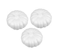COHEALI 3 Piezas Calabazas de Espuma Blanca para Diy para Pintar y Decorar de Manualidades para Acción de Gracias y para Educación Infantil y Proyectos