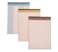 COHEALI 3 Piezas Cuaderno Escolar B5 Hojas Rayadas, Cuaderno Compacto de Papel para Notas Rápidas y Planificación Diaria en Casa o Clase, Experiencia de Escritura Suave