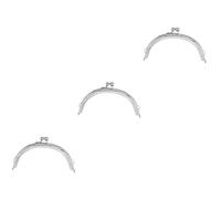 COHEALI 3 Piezas Hardware del Bolso Asas De Monedero para Hacer Bolsos Billetera Vintage Marco De La Bolsa De Embrague Marcos Antiguos para Hacer Bolsos Cartera Marco Plateado
