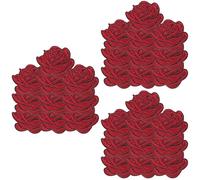 COHEALI 30 Piezas Bordado De Flores Rosa De Hierro Bordados Con Flores Rosas Coser Bordados Bolsas Hierro En Saco Computadora Algodón Bordado