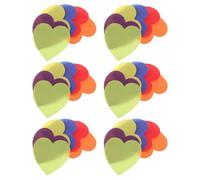 COHEALI 30 Unidades Marcadores de Suelo Forma de Corazón, Flexibles y Reposicionables, Hechos de Nylon en Varios Colores para Aulas y Preescolares