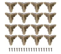 COHEALI 35 Piezas Protectores de Esquinas de Hierro Vintage para Muebles y Cajas de Madera, con Tornillos para Instalación Segura y Mayor Durabilidad en Decoración del Hogar