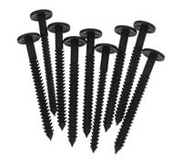 COHEALI 36 Sujetadores para Contraventanas de Vinilo Negros Pasadores para Reparación de Lamas Grapas de Plástico Resistentes para Instalación y Reemplazo Kit de Fijación para