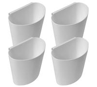 COHEALI 4 Cubos Colgantes Pequeños para Carrito de Compras, Cesta Colgante Portátil de Plástico , Organizador de Almacenamiento Multifuncional para Hogar y Oficina