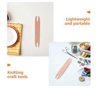 COHEALI 4 Lanzaderas de Madera para Tejer Pequeñas Herramienta para Costura y Crochet Varillas Resistentes para Manualidades Accesorios para Bufandas Tapices y Suéteres Juego de 4