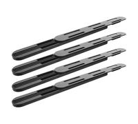 COHEALI 4 Piezas Correderas para Cajones de Cocina y Cajas de Almacenamiento de Plástico Negro Instalación Fácil y Funcionamiento Suave para Organización en Dormitorio y Habitación