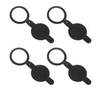 COHEALI 4 Piezas Cubierta de Mirilla de Puerta de Cobre Negro para Privacidad y Seguridad, Protector para Mirillas en Oficinas y Diversas Puertas