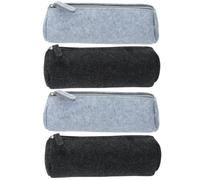 COHEALI 4 Piezas Estuche de Fieltro para Lápices Cremallera y Almacenamiento Conveniente, Bolsa de Papelería para Club y Fiesta