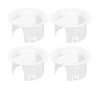 COHEALI 4 Tapas de Repuesto para Jarra de Agua, Tapa de Plástico a Prueba de Salpicaduras Filtro Integrado, Diseño Octogonal Rayas, Accesorios para Jarra Fría, Cierre Hermético para Uso