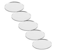 COHEALI 5 Piezas Pegatina Acrílica de Espejo para Teléfono Portátil Color Plata Alta Claridad para Decoración DIY en Smartphone y Funda de Móvil