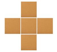 COHEALI 5 Piezas Tablero de Corcho Autoadhesivo Cuadrado de Madera 300x300x2mm para Oficina y Aula, Liviano y Silencioso, Adecuado para Tablón de Anuncios y Decoración