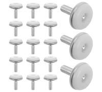 COHEALI 50 Niveladores Ajustables para Muebles de Hierro Base de 25 Mm, Patas Niveladoras M8x20 Mm, 50 Piezas, Pies Niveladores Resistentes para Mesas y Sillas, Uso Reutilizable