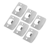 COHEALI 6 Piezas Placa de Cerrojo Ajustable y Seguridad Mejorada de Acero Inoxidable Fácil Instalación Color Plata para Puerta y Puerta contra Tormentas