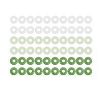 COHEALI 60 Unidades Cuentas Sueltas de Vidrio para Hacer Pulseras Diy, Resistentes al Desgaste y Fáciles de Ensartar, Acabado Delicado y Aspecto Refinado para Manualidades Creativas