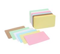 COHEALI 600 Unidades Tarjetas de Papel en Blanco Rectangulares para Estudiantes, Ideales para Actividades en Clase y Estudio Promoviendo el Trabajo en Equipo