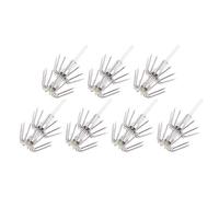 COHEALI 7 Anzuelos Luminosos para Pesca de Calamar y Mar, Acero Inoxidable Resistente, Doble Capa Púas, Tamaño 3., Gancho Durable para Ríos, Lagos y Pesca al Aire Libre