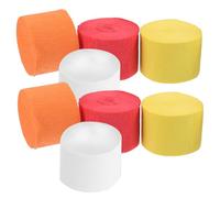 COHEALI 8 Piezas Serpentinas Colgantes de Papel Crepé para Fiestas y Cumpleaños, Papel de Colores para Hacer Guirnaldas y Abanicos, Adorno Ideal para Cumpleaños