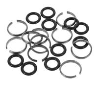 COHEALI 9 Juegos Anillos de Retención Accesorios Fiables para Herramienta con Junta Tórica de Goma, Material de Hierro, Compatibles con 1/2 Cuadrado para Llave de Impacto Eléctrica y