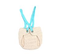 COHEALI Accesorios Fotográficos para Bebés Recién Nacidos Gorro Infantil de Crochet Artesanal Lazo Braguita y Diseño Caricaturas Lana Ecológica Unisex 0-9 Meses para Regalos y Fotografía