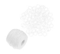 COHEALI Accesorios para Cortinas de Casa con Anillas Transparentes y Cuerda de Color Claro de Abs, Diseño Versátil y Fácil Instalación para Decoración Interior