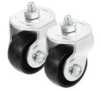 COHEALI Accesorios para Gato Hidráulico de Piso 2 Toneladas 2 Ruedas Giratorias de Acero Resistentes para Uso en Taller Mecánico y Cambio de Ruedas